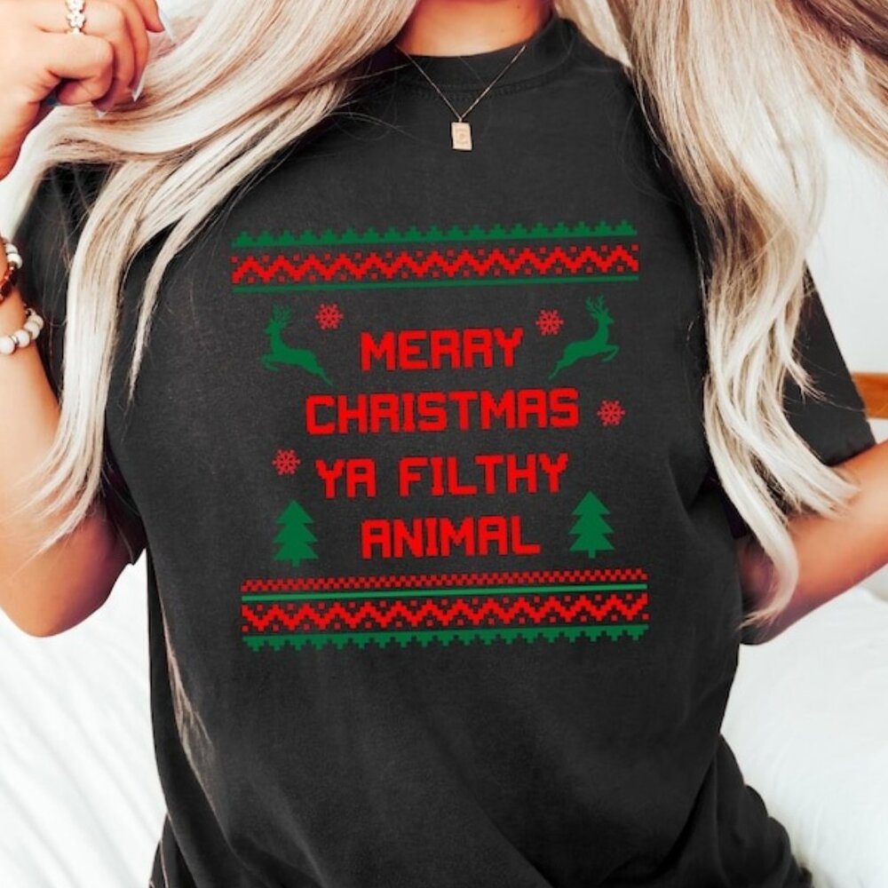 Merry Christmas Animal T-shirt, Funny Christmas Shirt